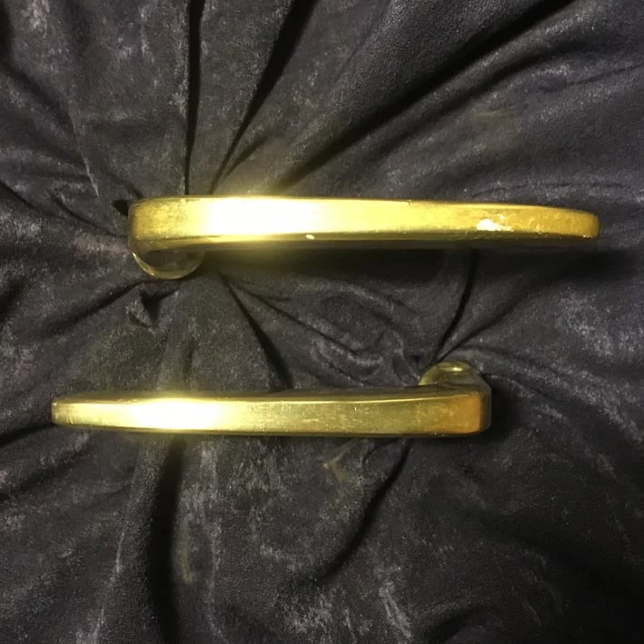 Türdrückergarnitur Nr. 123 Original Bauhaus Messing – Bild 3