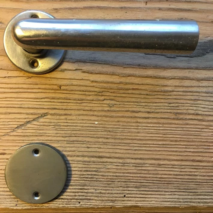 Türdrückergarnitur Nr. 110 Bauhaus Vernickelt Messing – Bild 5