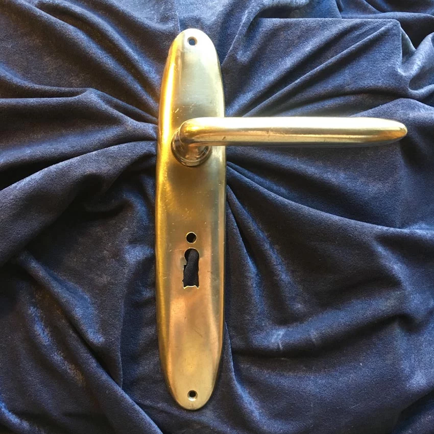 Türdrückergarnitur Nr. 125 Original Bauhaus Messing – Bild 2