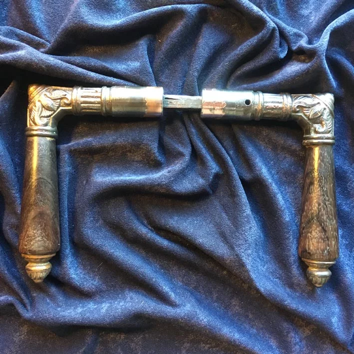 Türdrückergarnitur Nr. 127 Jugendstil / Art Nouveau Gusseisen – Bild 5