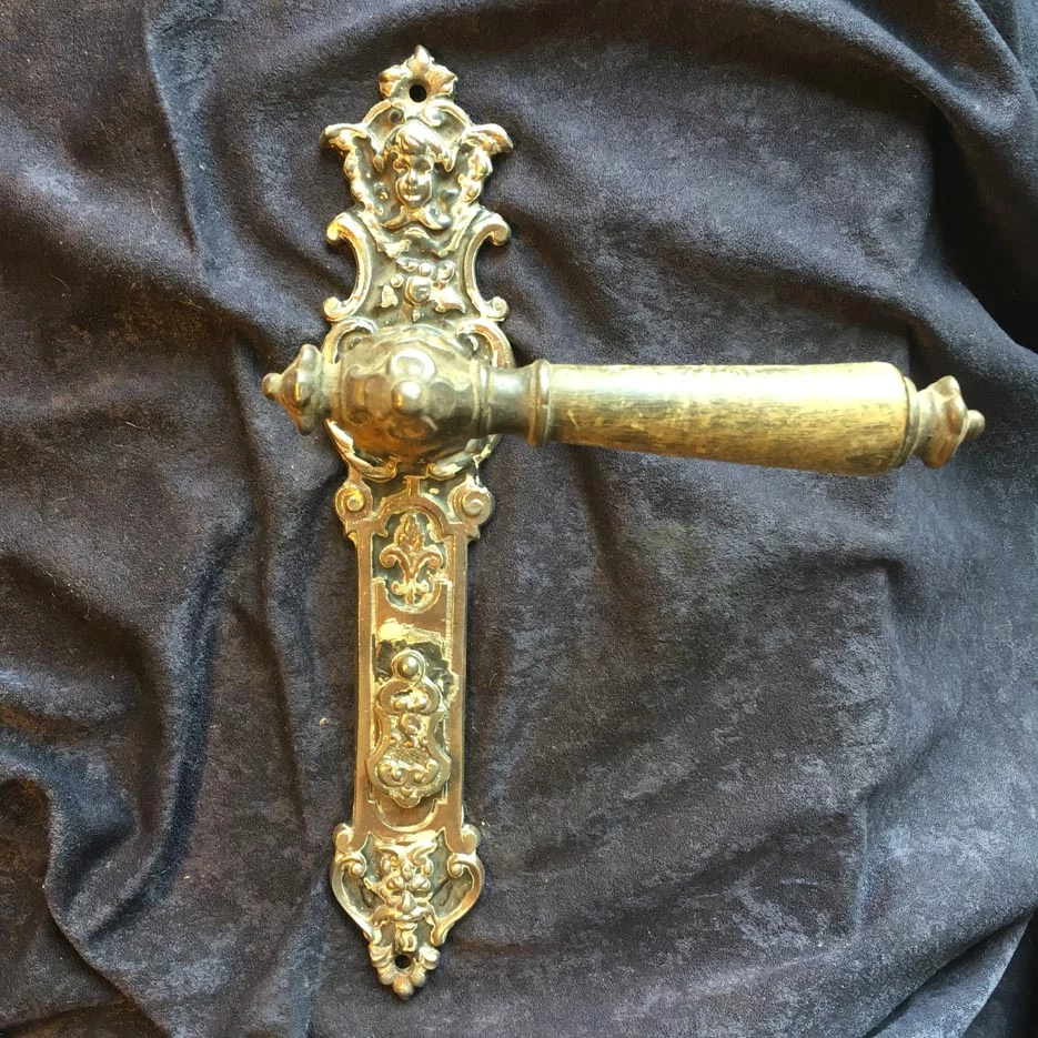 Türdrückergarnitur Nr. 156 Historismus Gusseisen – Bild 2