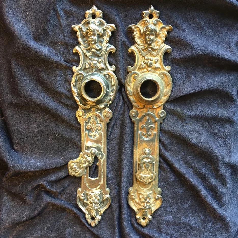 Türdrückergarnitur Nr. 156 Historismus Gusseisen – Bild 3