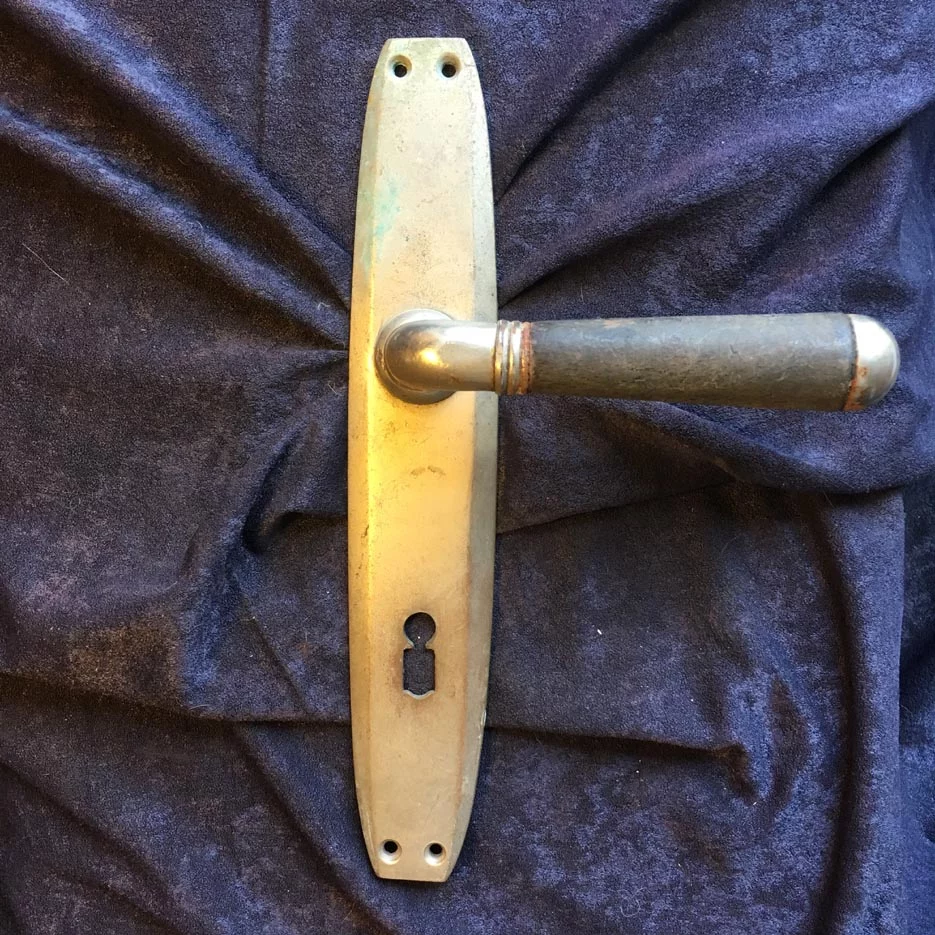 Türdrückergarnitur Nr. 160 Original Bauhaus Messing – Bild 2