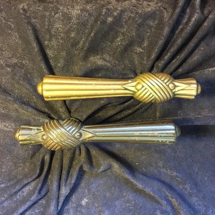 Türdrückergarnitur Nr. 162 Spätbiedermeier Messing – Bild 6