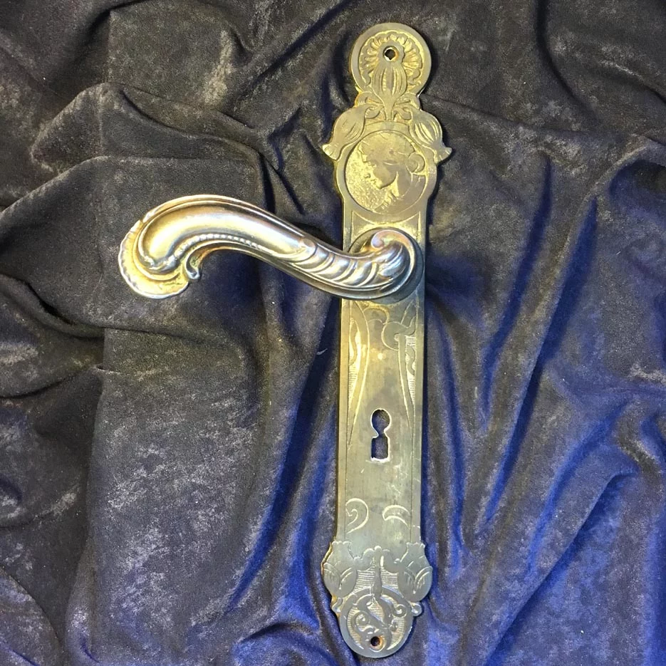Türdrückergarnitur Nr. 165 Jugendstil / Art Nouveau Gusseisen