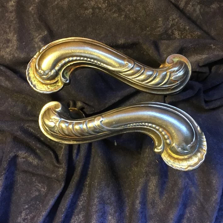 Türdrückergarnitur Nr. 165 Jugendstil / Art Nouveau Gusseisen – Bild 4