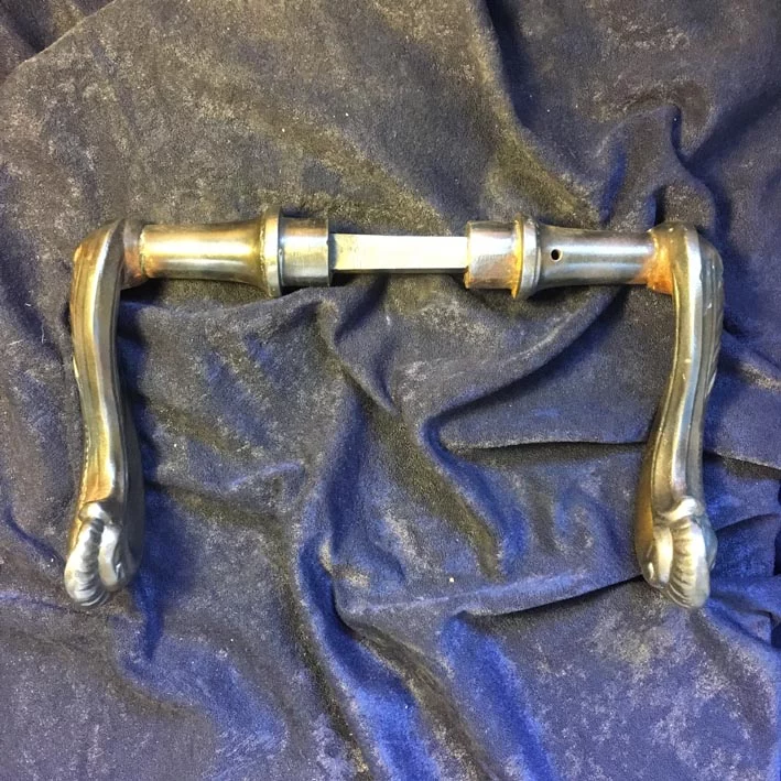 Türdrückergarnitur Nr. 165 Jugendstil / Art Nouveau Gusseisen – Bild 6