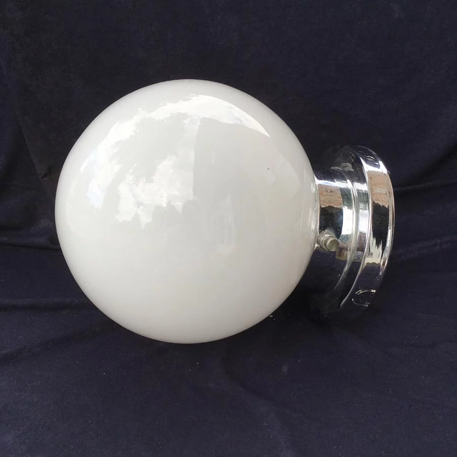 Bauhaus Deckenlampe Nr. 5 mit Messing Schaft vernickelt – Bild 4