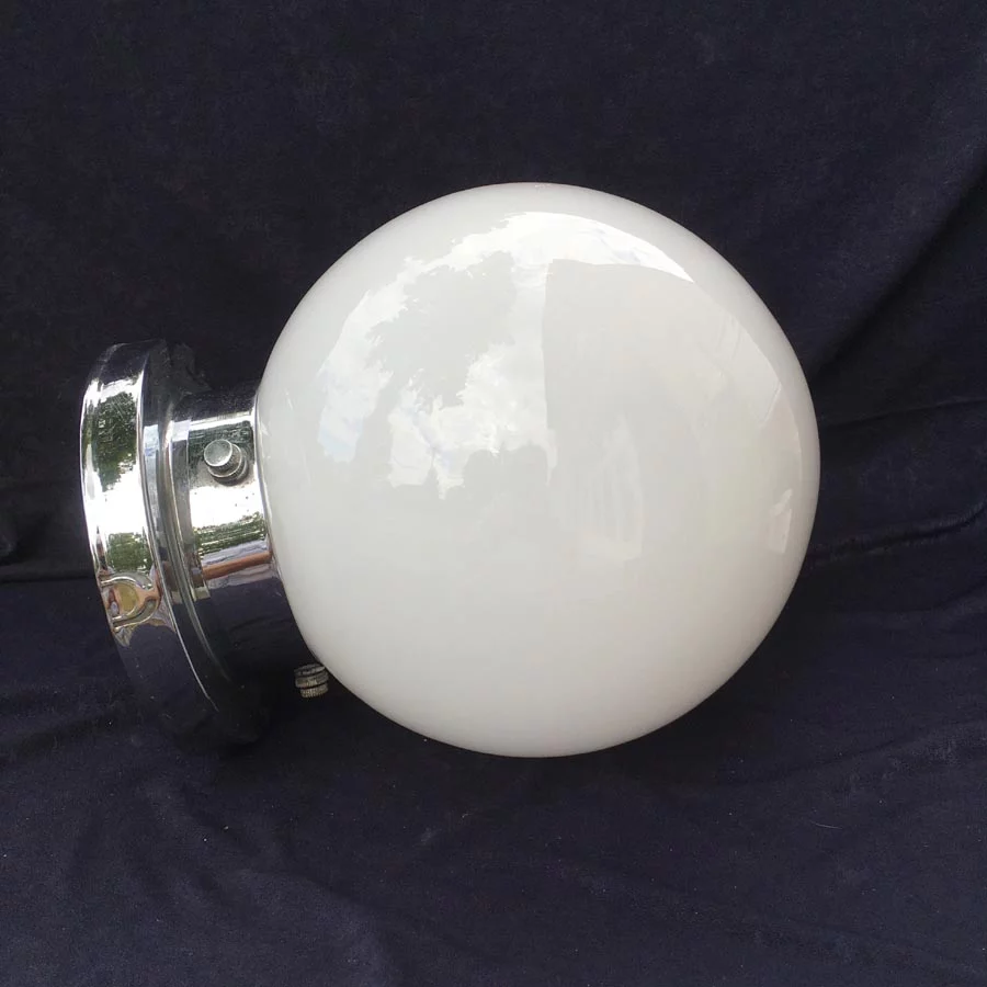 Bauhaus Deckenlampe Nr. 5 mit Messing Schaft vernickelt – Bild 5