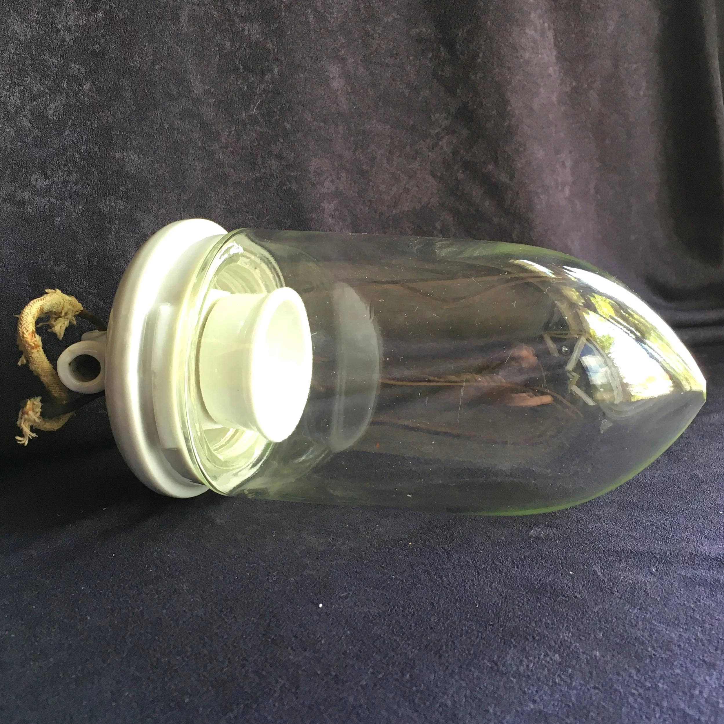 Deckenlampe Nr. 12 aus Porzellan mit Glaszylinder – Bild 5