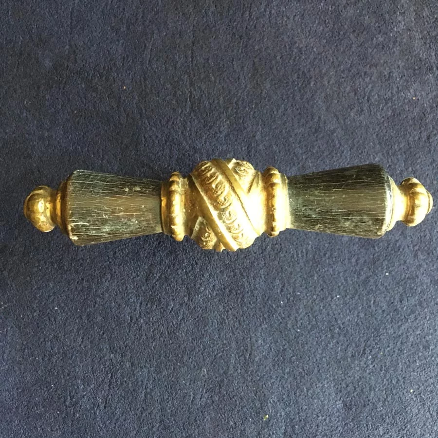 Fensterolive Nr. 106 Gründerzeit Messing / Horn – Bild 2