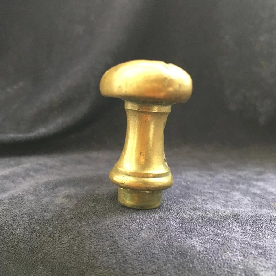 Fensterolive Nr. 112 Jugendstil Messing mit Schilf Ornament – Bild 5