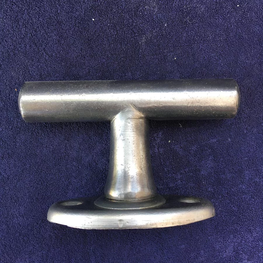 Fensterolive Nr. 123 Bauhaus gegossen Messing / vernickelt – Bild 4