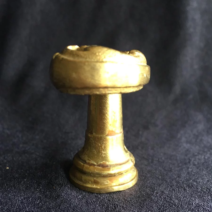 Fensterolive Nr. 126 Gründerzeit Neo Barock Messing – Bild 4