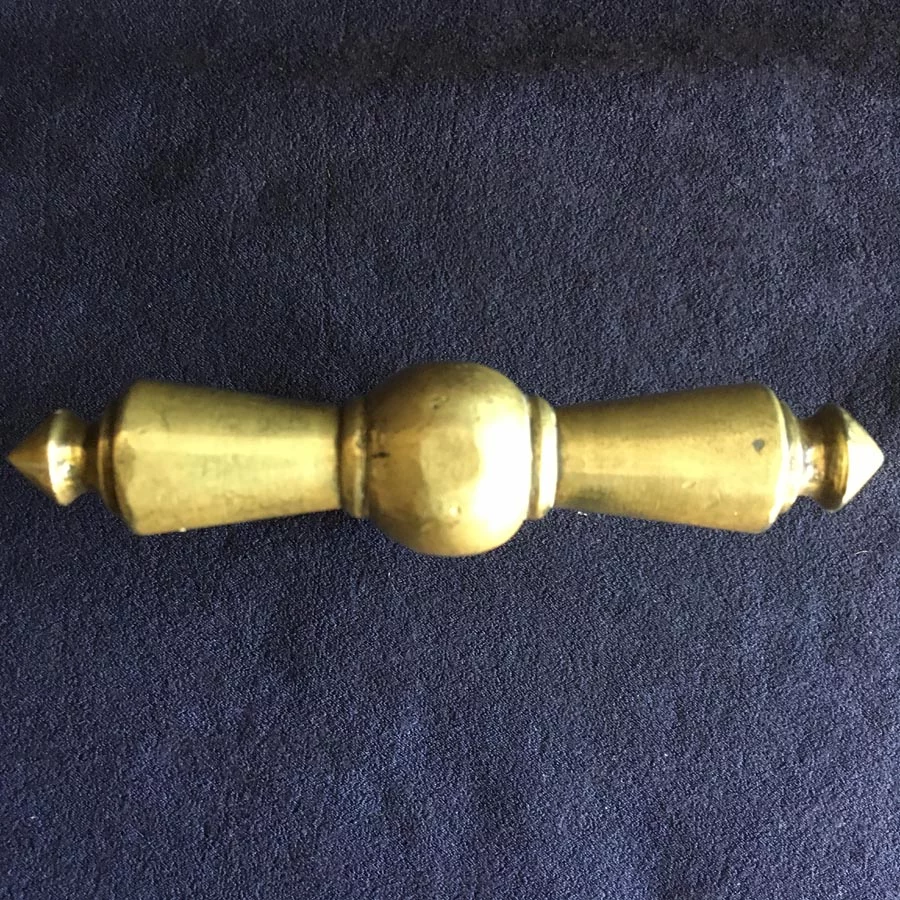 Fensterolive, Fenstergriff Nr. 136 Gründerzeit aus Messing – Bild 2