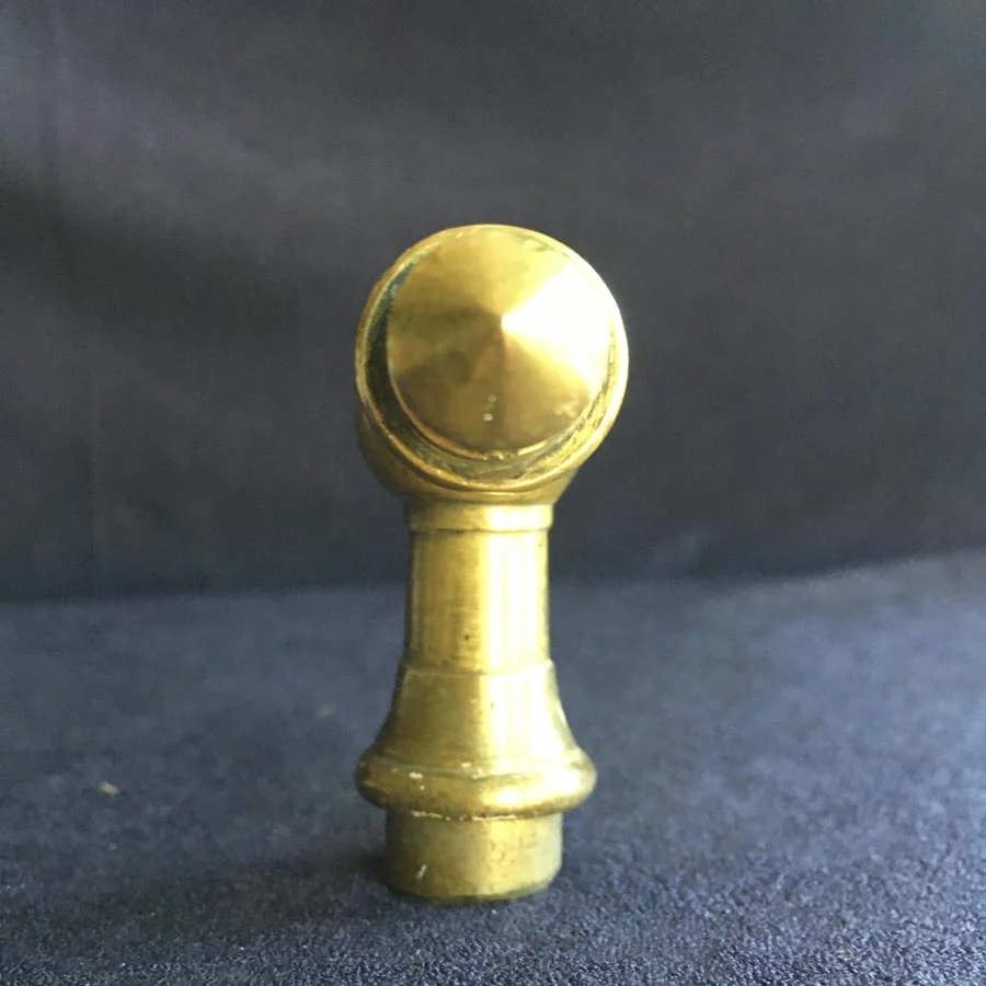 Fensterolive, Fenstergriff Nr. 136 Gründerzeit aus Messing – Bild 4