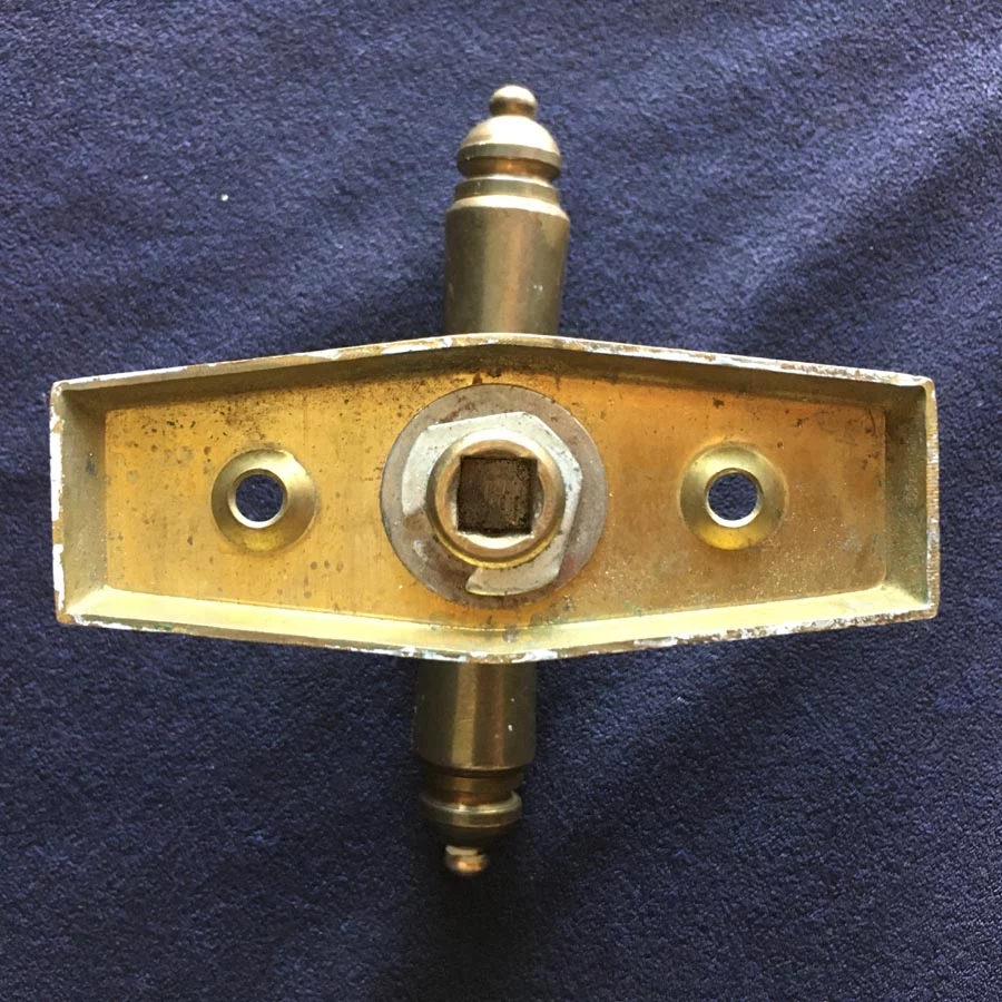 Fensterolive Nr. 144 Gründerzeit Messing / Horn Modern – Bild 7