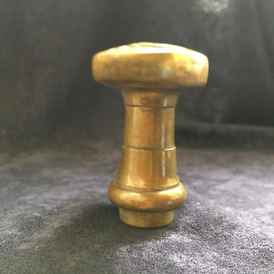 Fensterolive Nr. 145 Jugendstil Messing / vernickelt – Bild 5