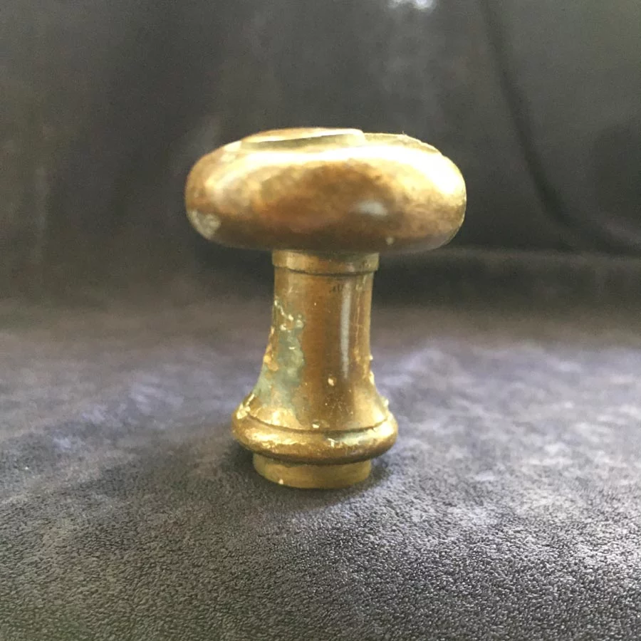 Fensterolive Nr. 146 Jugendstil Messing mit Blumen Ornament – Bild 5