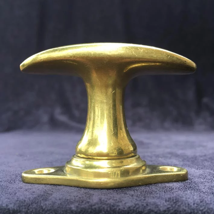 Fensterolive Nr. 154 Bauhaus gegossen Messing / vernickelt – Bild 5