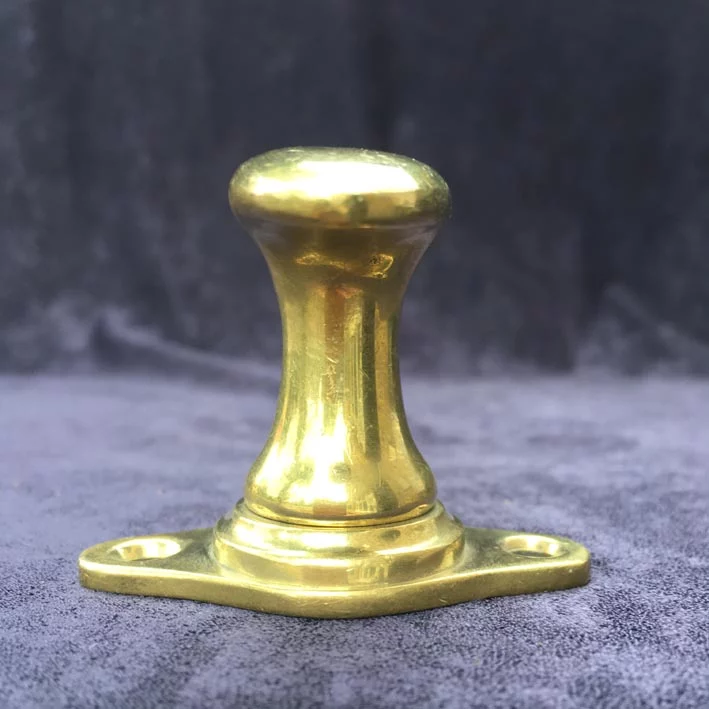 Fensterolive Nr. 154 Bauhaus gegossen Messing / vernickelt – Bild 6