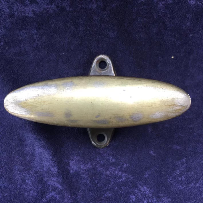 Fensterolive Nr. 155 Bauhaus gegossen Messing / vernickelt – Bild 2