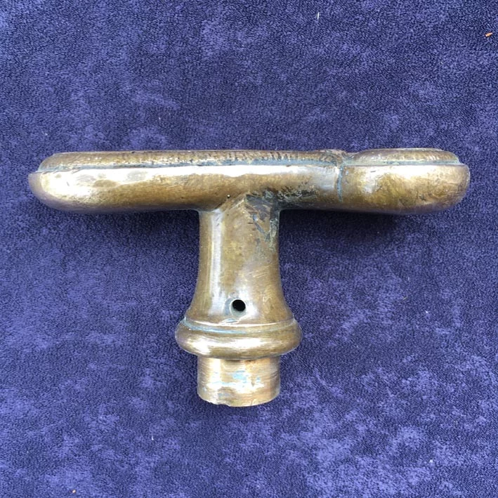 Fensterolive Nr. 156 Gründerzeit Messing mit Ornament – Bild 5