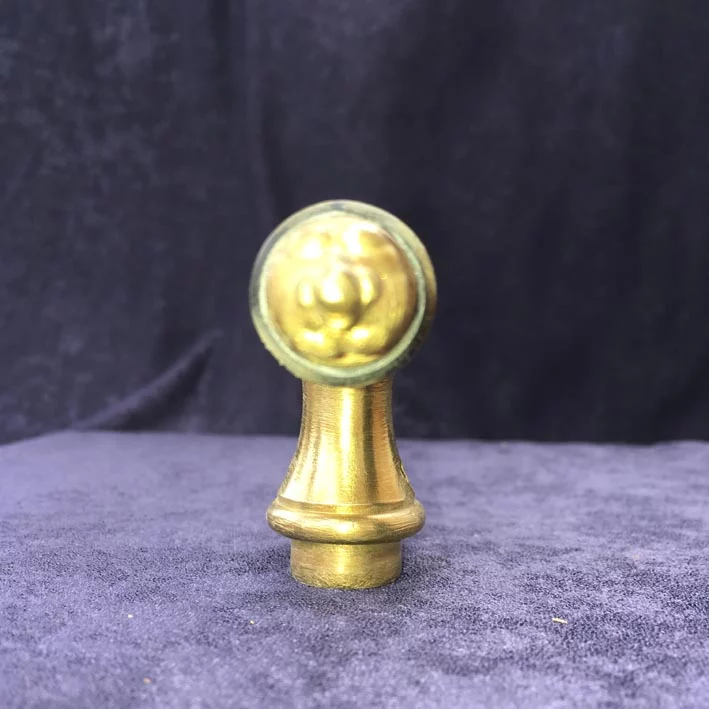 Fensterolive Nr. 186 Gründerzeit Neo Barock Messing/Horn – Bild 6