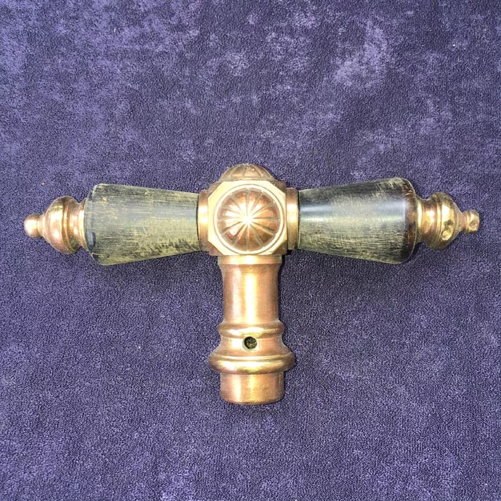 Fensterolive Nr. 187 Gründerzeit Neo Barock Messing/Horn – Bild 7