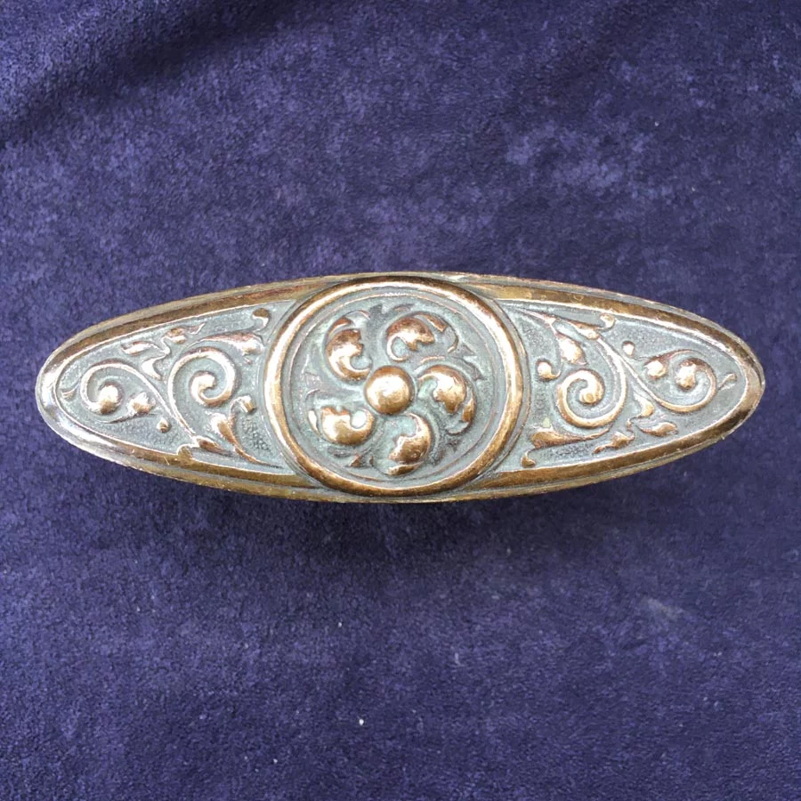 Fensterolive Nr. 197 Gründerzeit / Neo Barock Messing – Bild 2