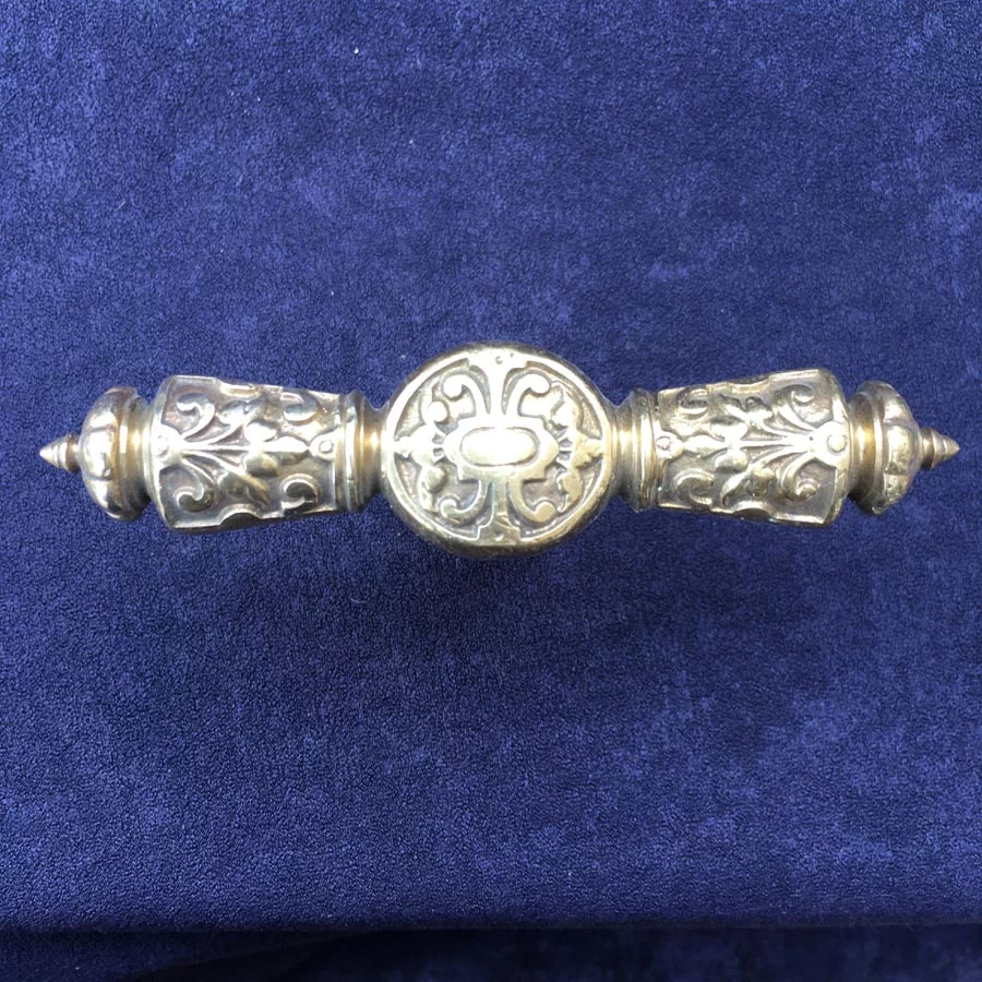 Fensterolive Nr. 198 Gründerzeit / Neo Barock Messing – Bild 2