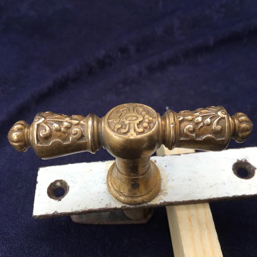 Fensterolive Oberlicht Nr. 203 Gründerzeit / Neo Barock Messing – Bild 3