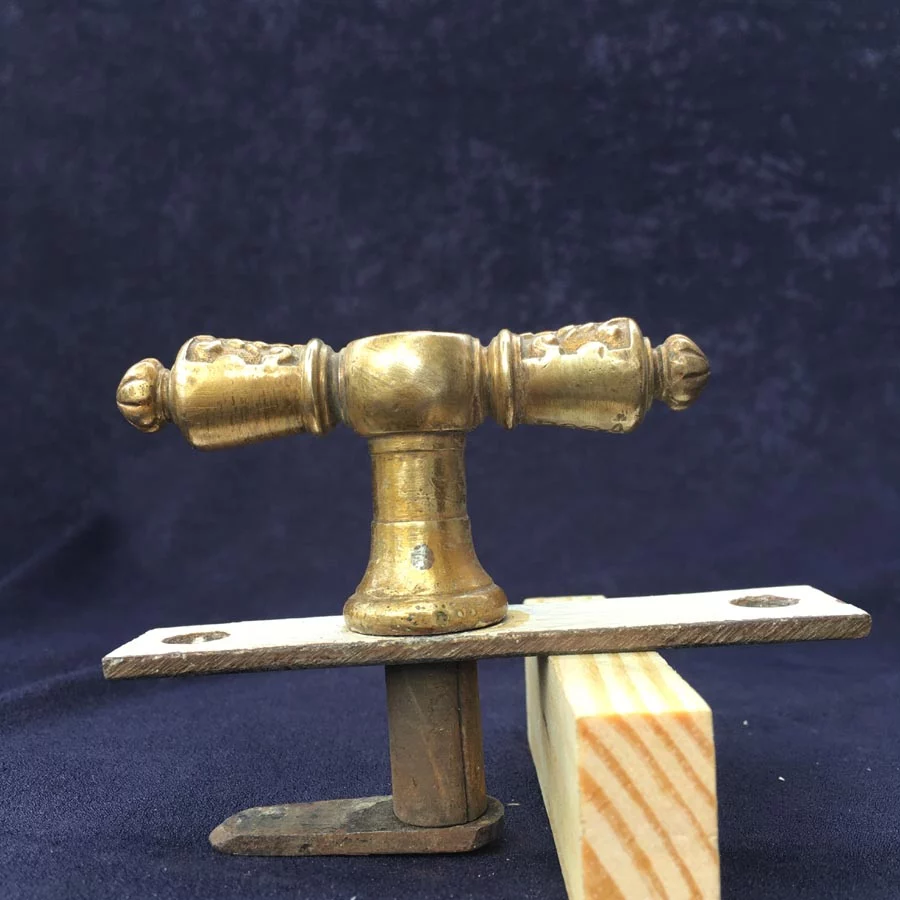 Fensterolive Oberlicht Nr. 203 Gründerzeit / Neo Barock Messing – Bild 4