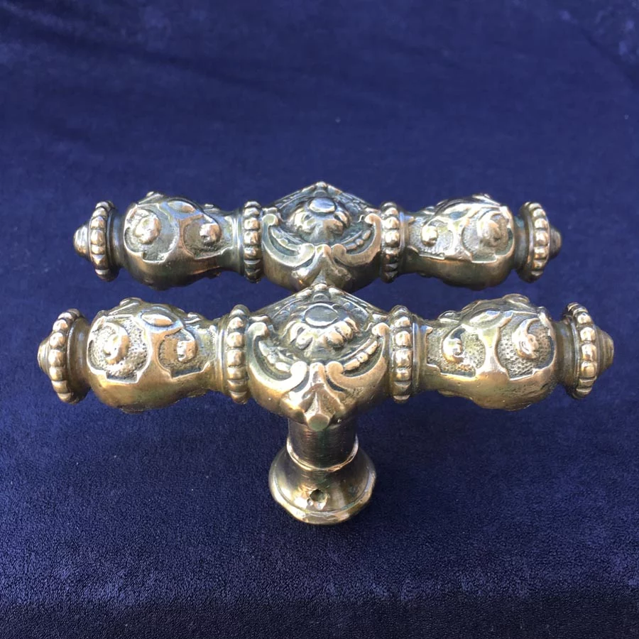 Fensterolive Nr. 217 Gründerzeit / Neo Barock Messing – Bild 4