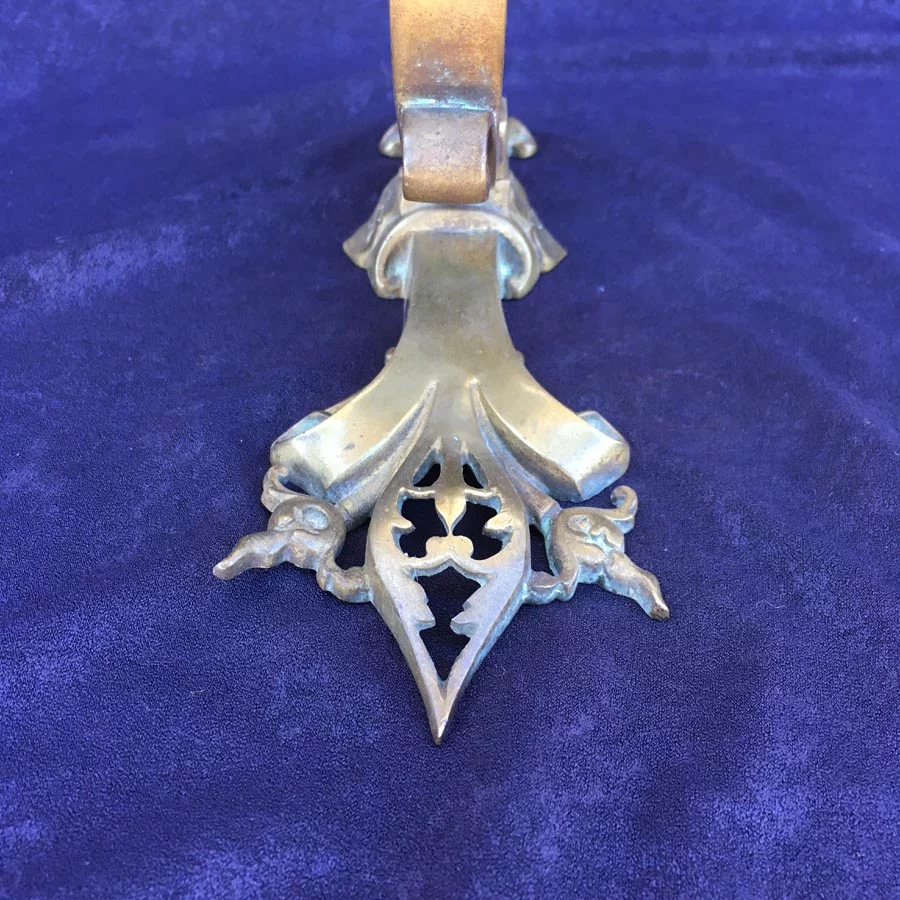 Kleiderhaken Nr. 1 Historismus / Gründerzeit Messing – Bild 6