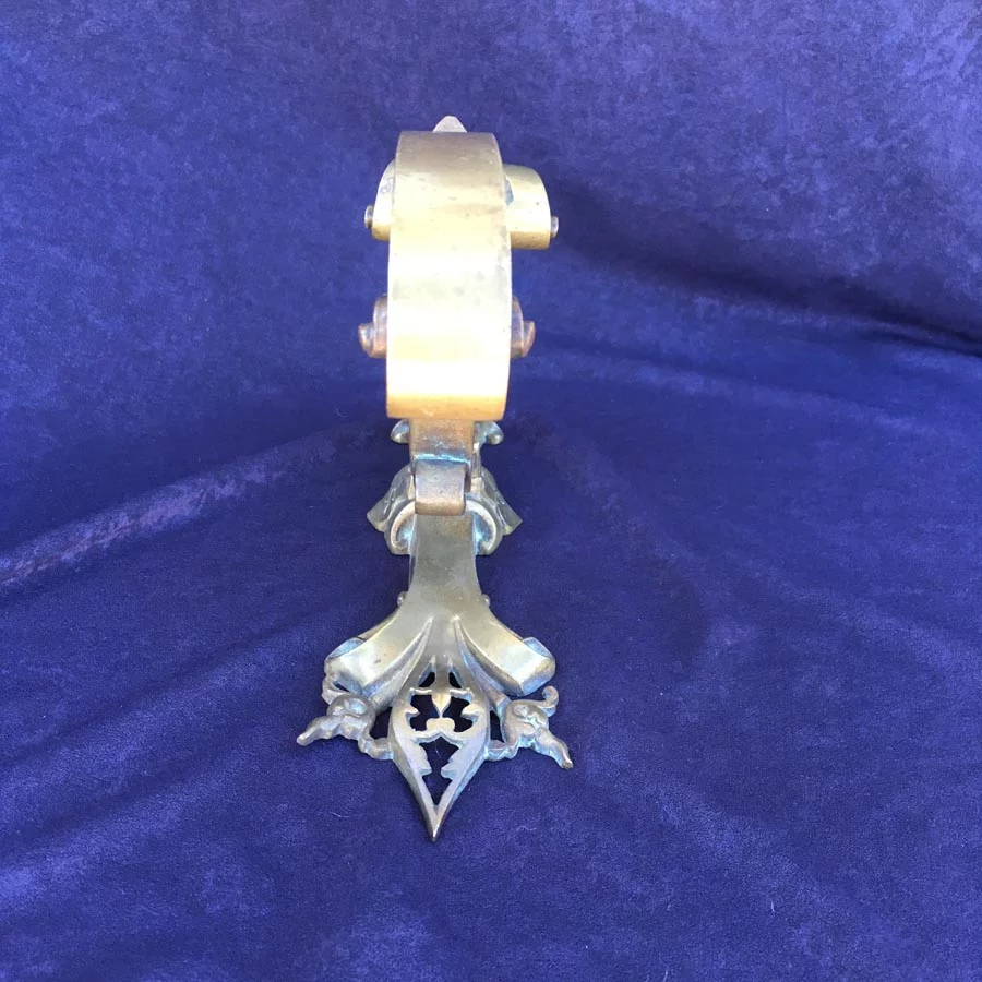 Kleiderhaken Nr. 1 Historismus / Gründerzeit Messing – Bild 7