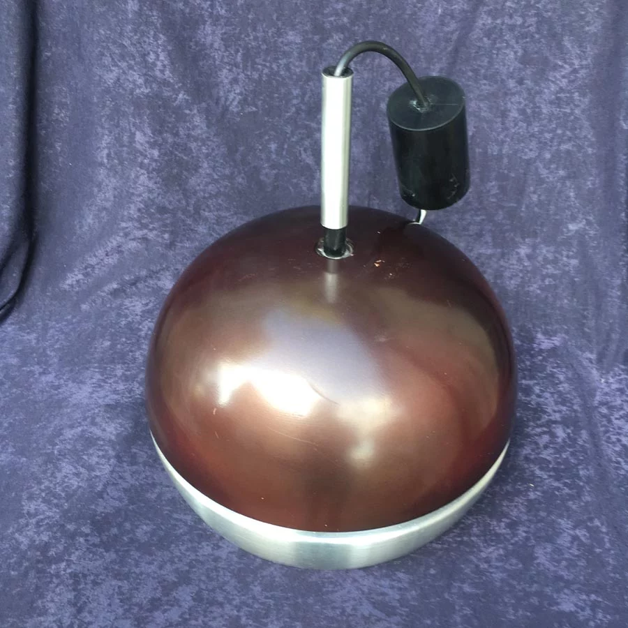 70er Jahre Deckenlampe Nr. 13 Alu Poliert / Lakiert – Bild 4