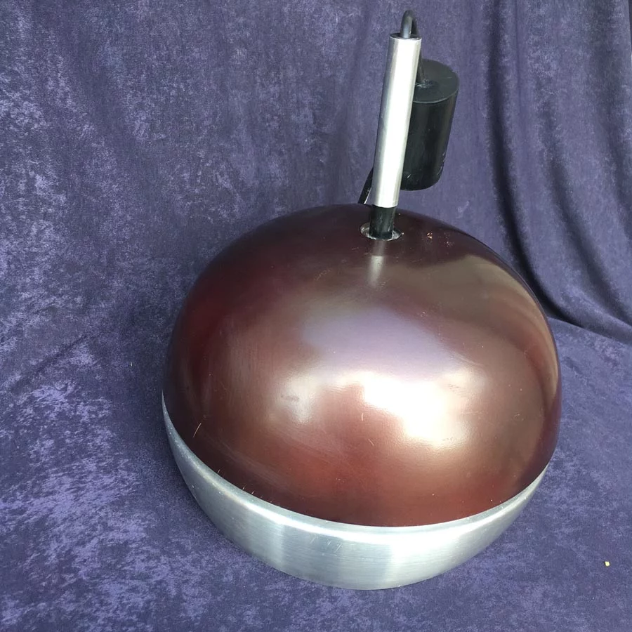 70er Jahre Deckenlampe Nr. 13 Alu Poliert / Lakiert – Bild 5