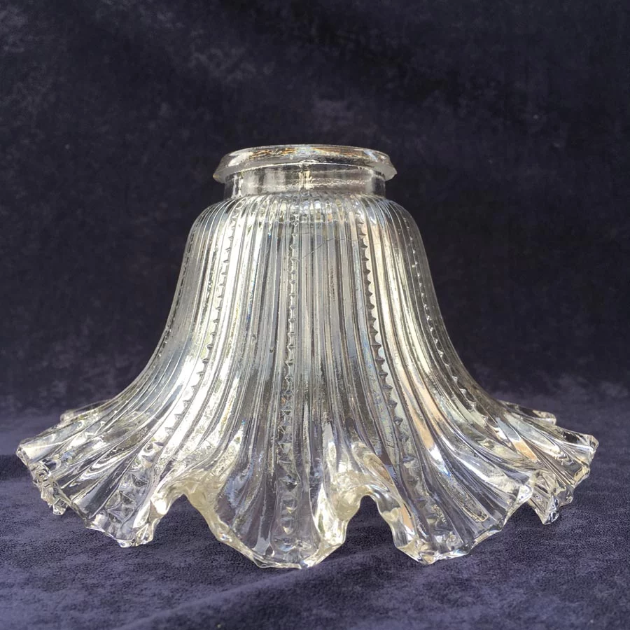 Lampenschirm Nr. 7 Handgefertigtes Jugendstil Ätzglas