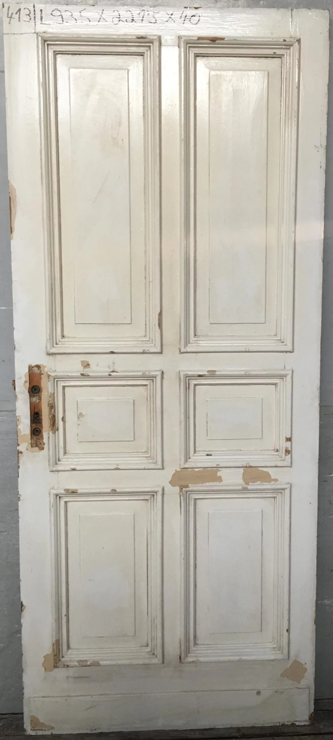 Holz Zimmertür Nr. 413 Gründerzeit Aufgedoppelt – Bild 2