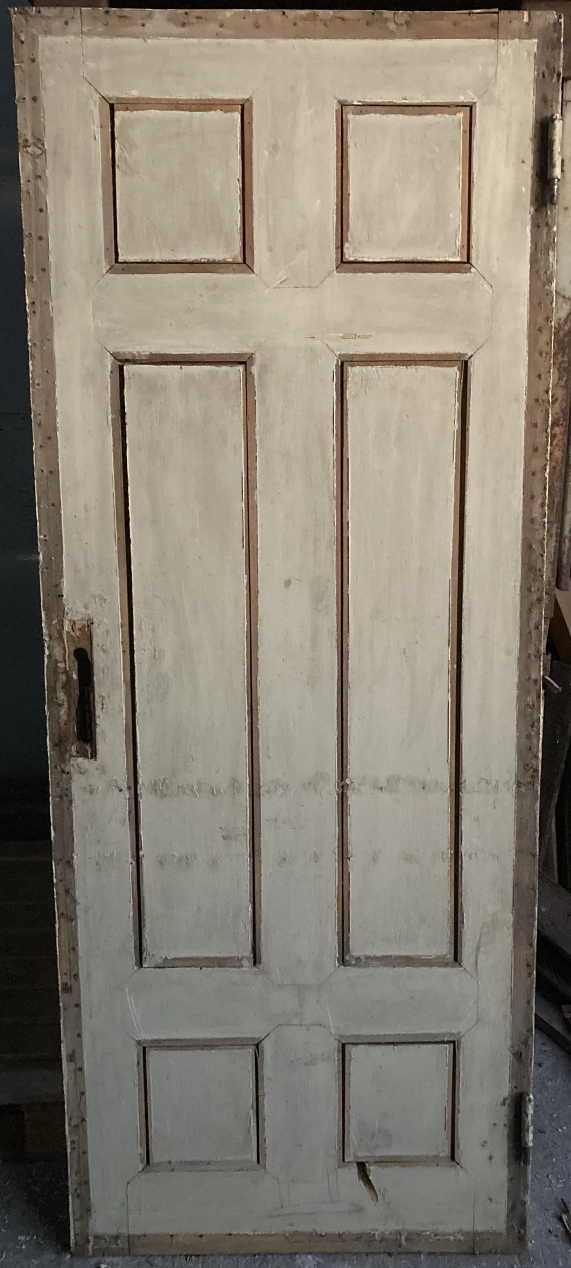 Holz Zimmertür Nr. 434 mit 6 Kassetten Gründerzeit