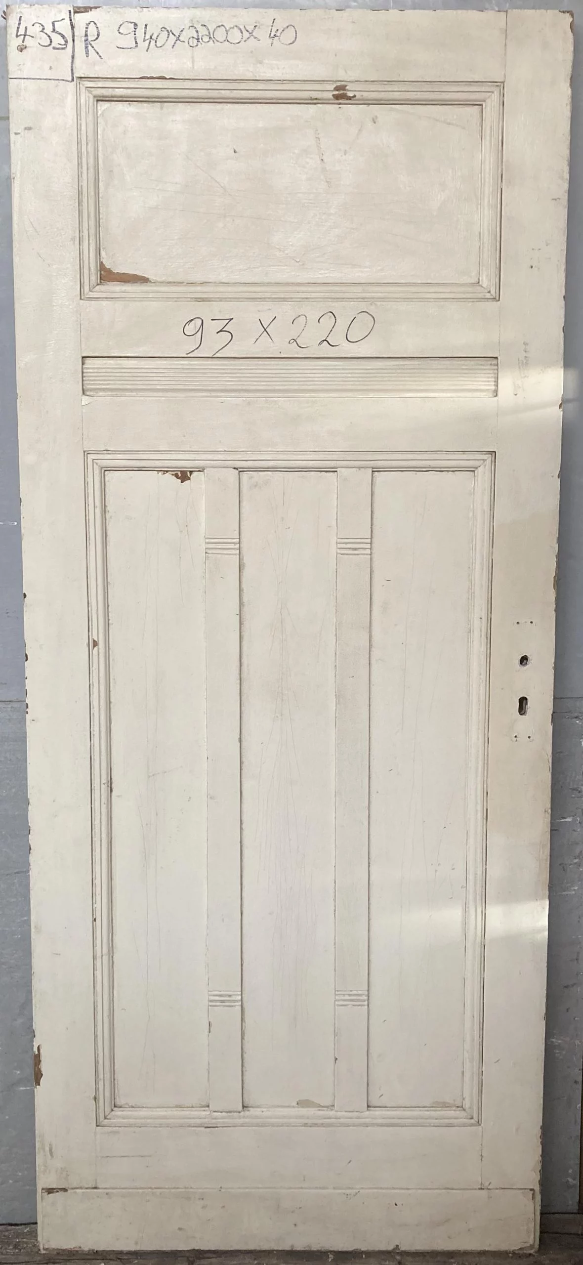 Holz Zimmertür Nr. 435 mit 4 Kassetten Jugendstil – Bild 2