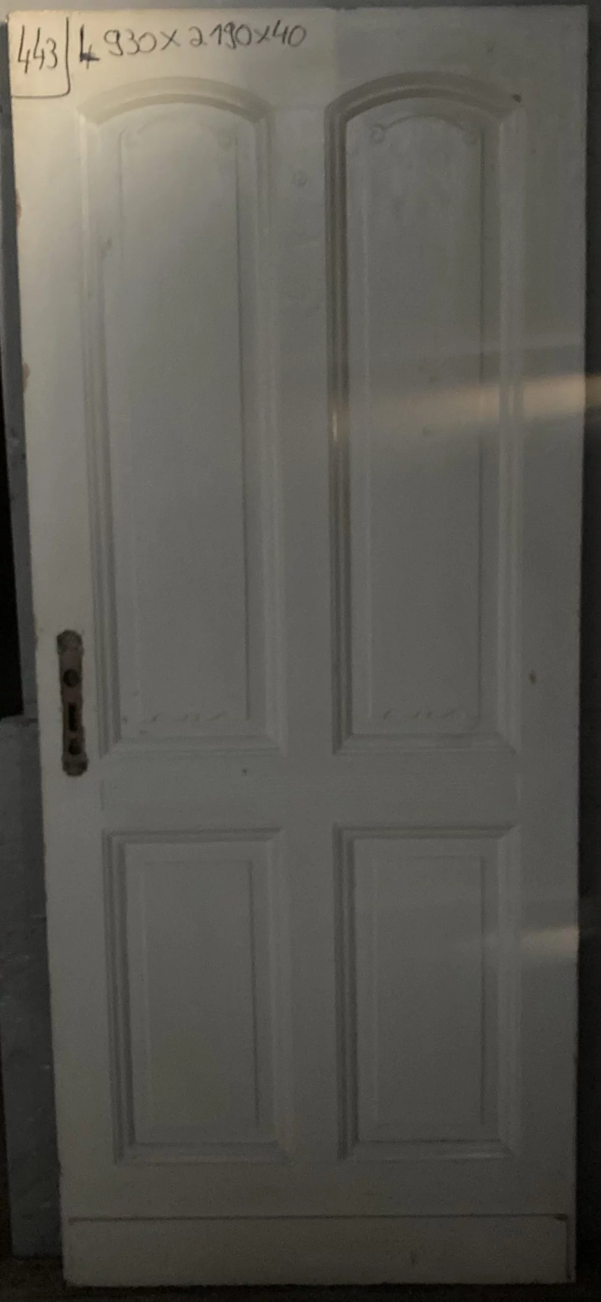 Holz Zimmertür Nr. 443 mit 4 Kassetten Jugendstil – Bild 2