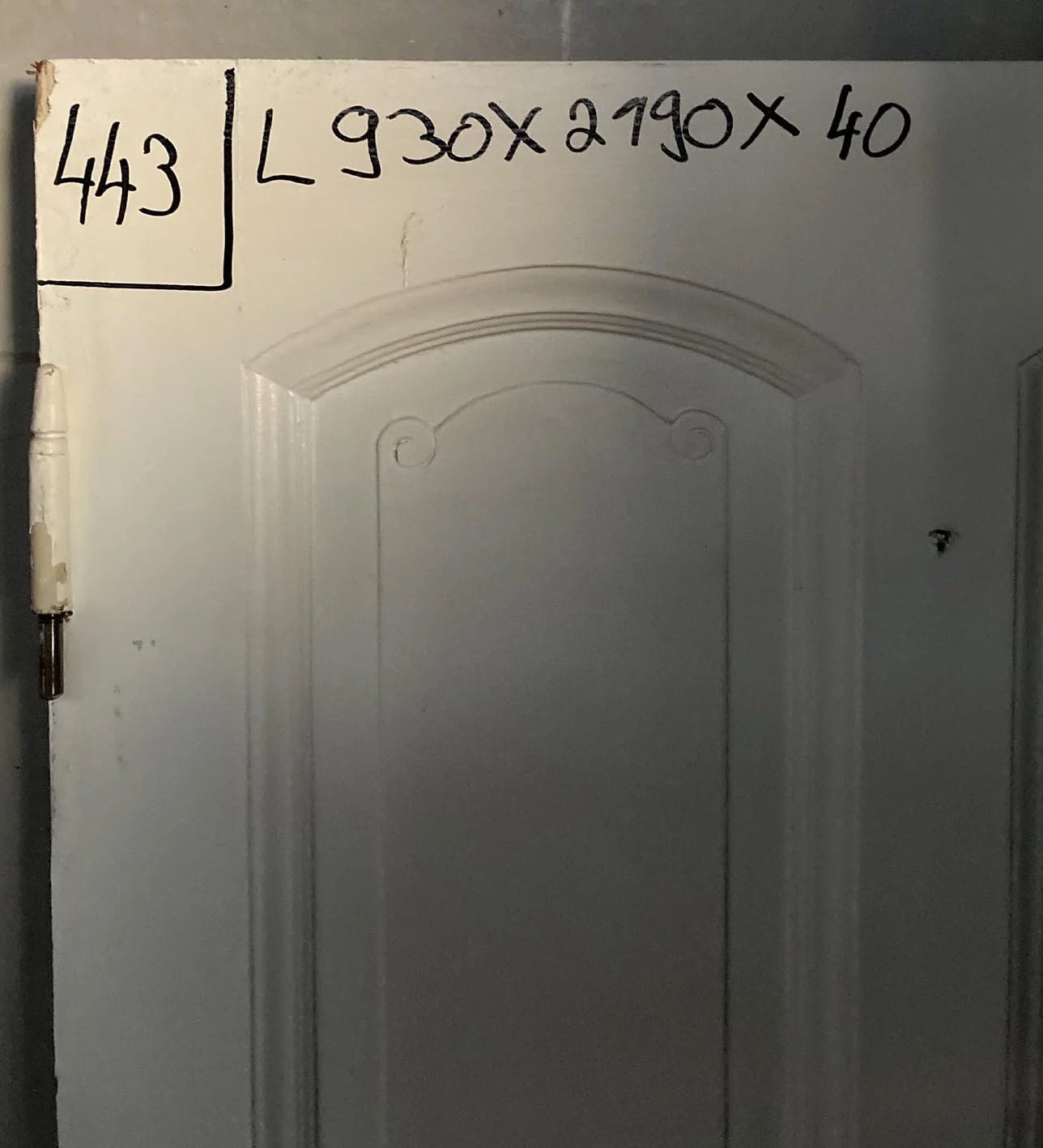 Holz Zimmertür Nr. 443 mit 4 Kassetten Jugendstil – Bild 3