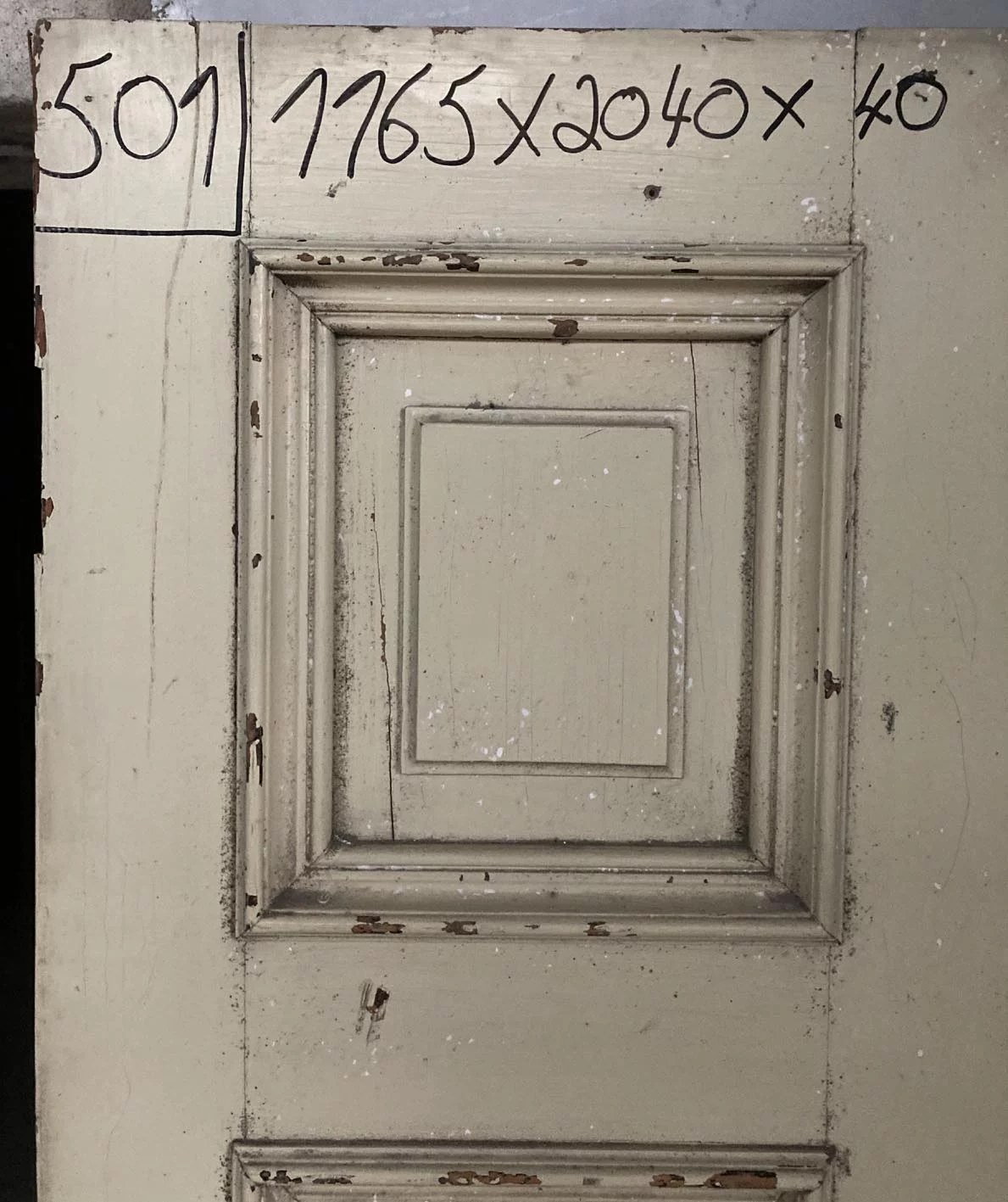 Zweiflügelige Zimmertür Nr. 501 Spät-Biedermeier – Bild 3