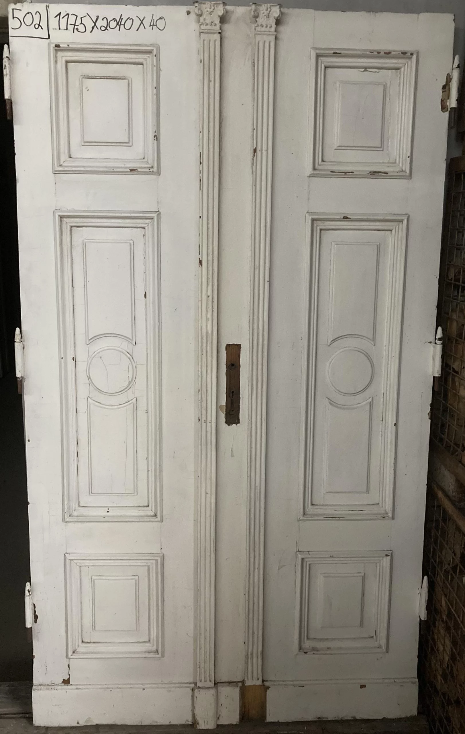 Zweiflügelige Zimmertür Nr. 502 Spät-Biedermeier – Bild 2