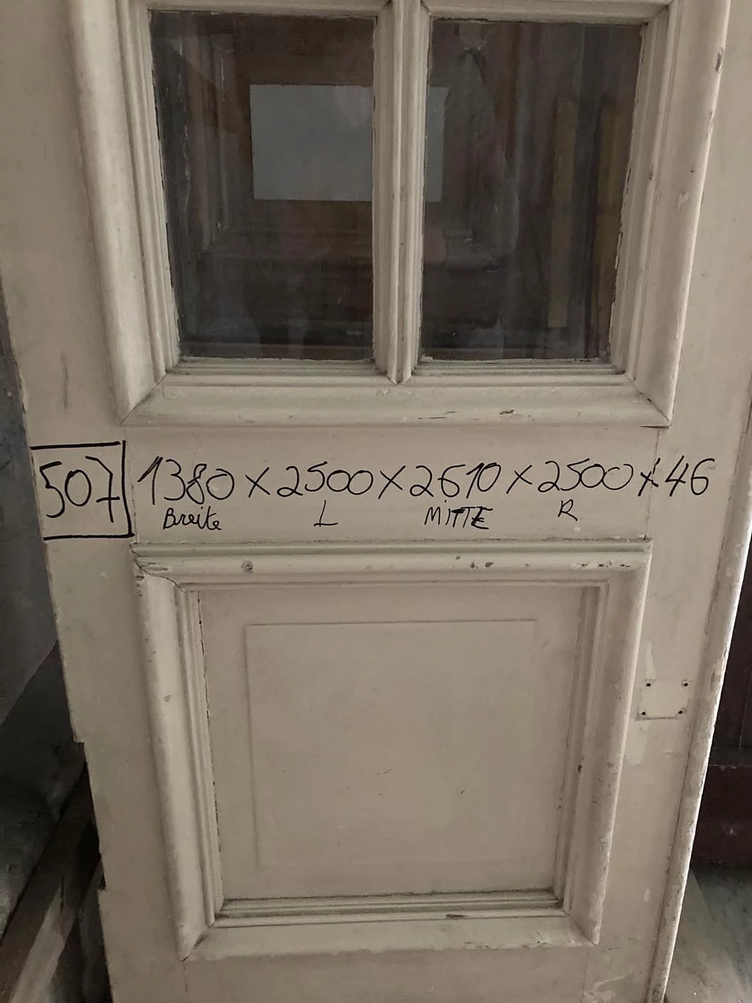 Zweiflügelige Zimmertür, Pendeltür Nr. 507 Jugendstil – Bild 3