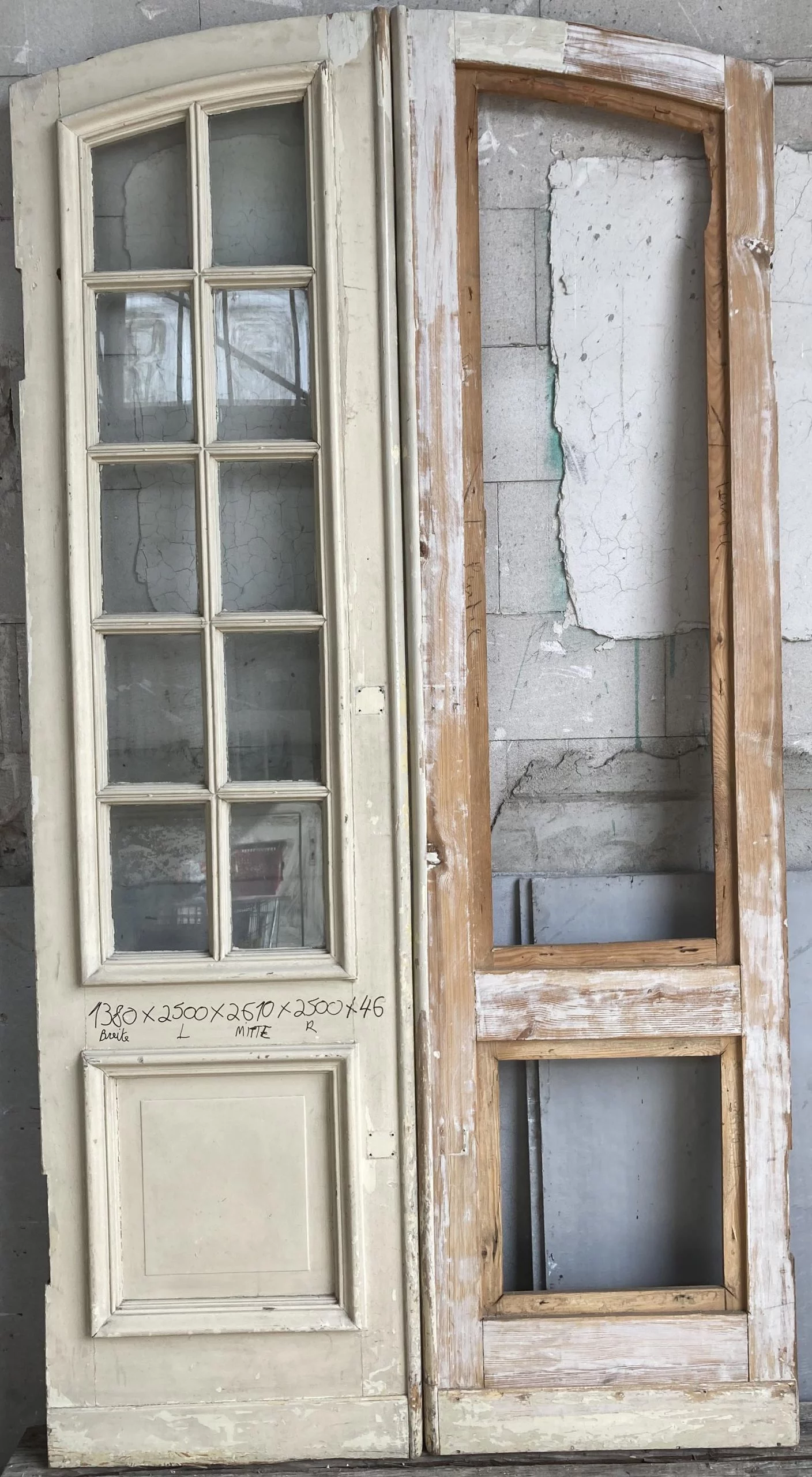 Zweiflügelige Zimmertür, Pendeltür Nr. 507 Jugendstil