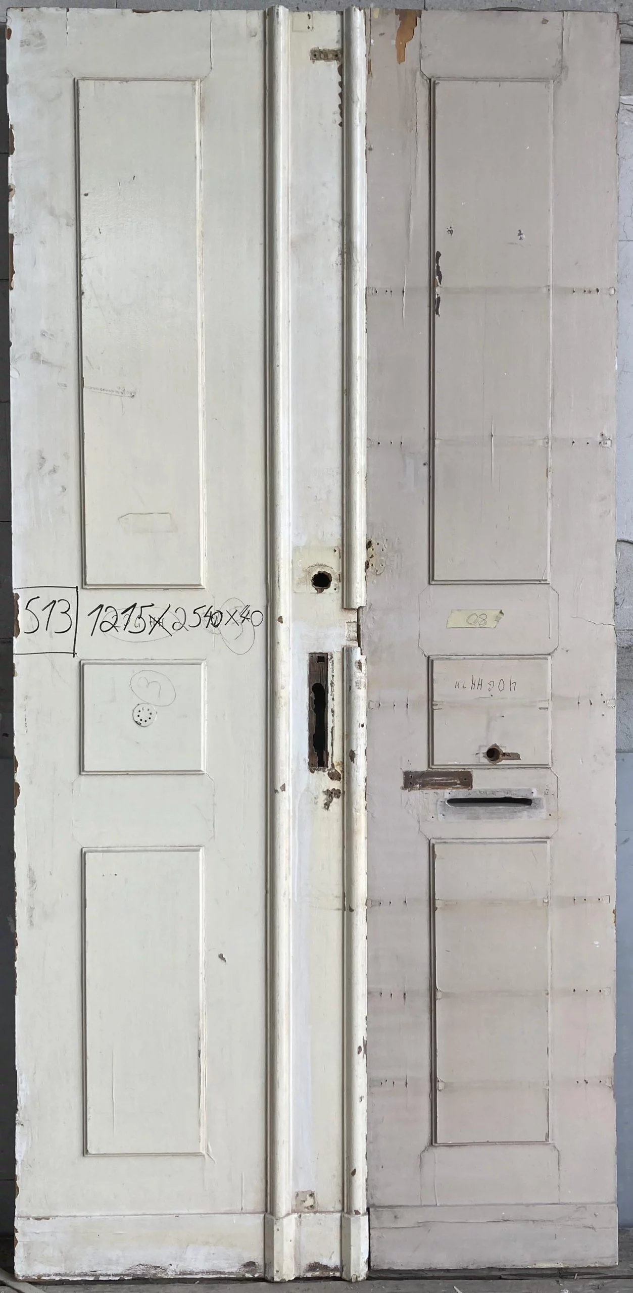 Wohneingangtür Doppelflügel Nr. 513 Gründerzeit – Bild 2