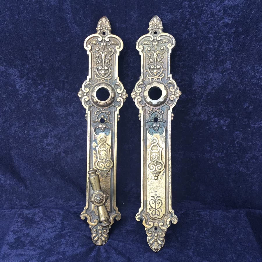 Türdrückergarnitur Nr. 197 Gründerzeit Messing / Horn – Bild 6